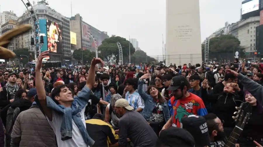 Vigilia en el Obelisco por el Indio