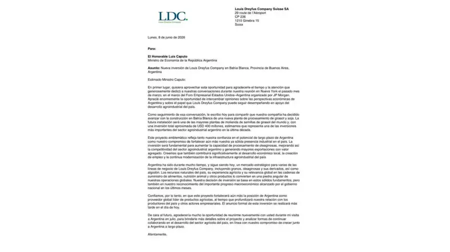 Carta de inversión de Lois Dreyfus 08062026