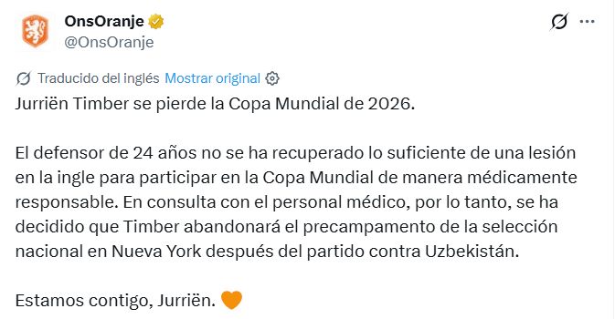 Comunicado Timber