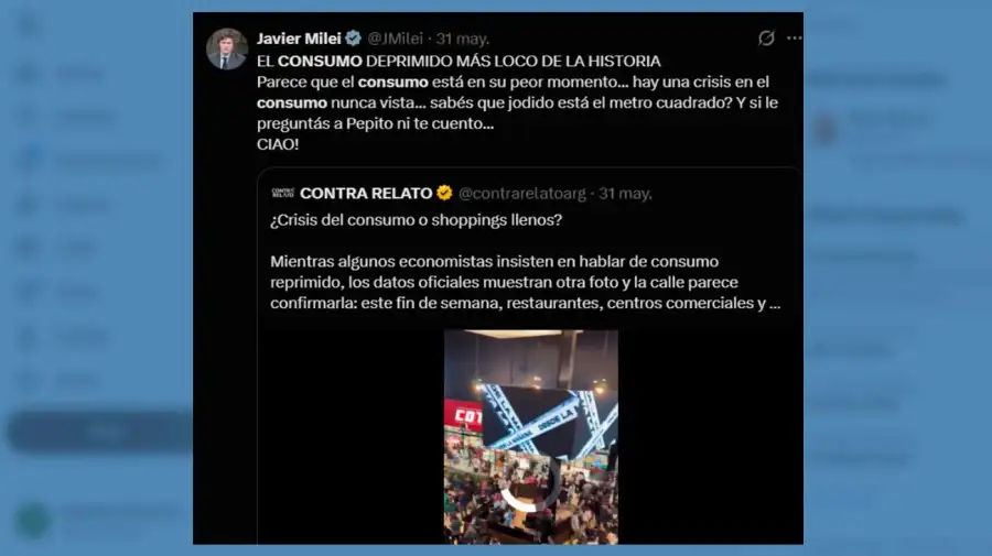 X Javier Milei 08062026