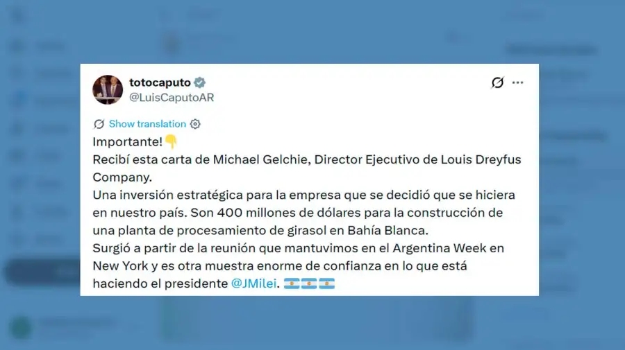 X Luis Caputo 08062026