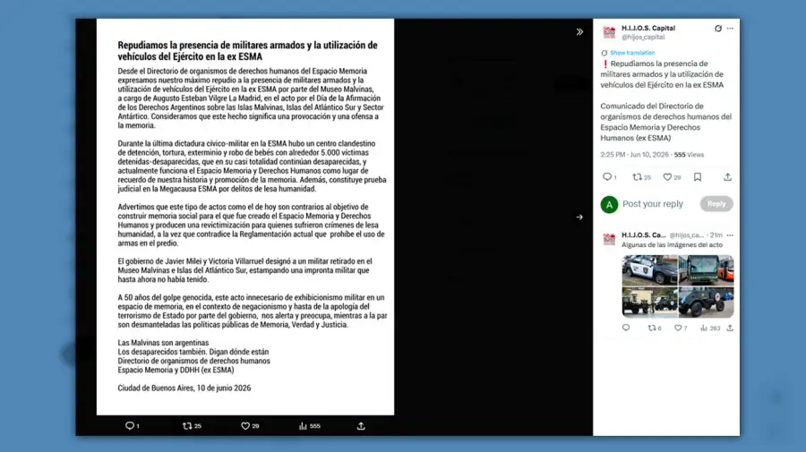 Comunicado H.I.J.O.S. Capital 10062026