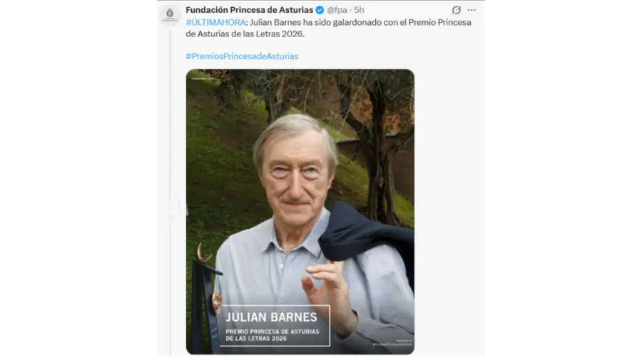 Julián Barnes, escritor 10062026