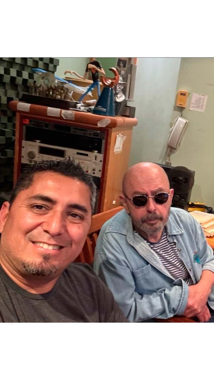 El Indio Solari junto a Gastón Daus