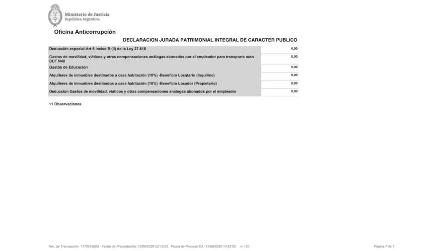 DECLARACIÓN JURADA MANUEL ADORNI 11062026