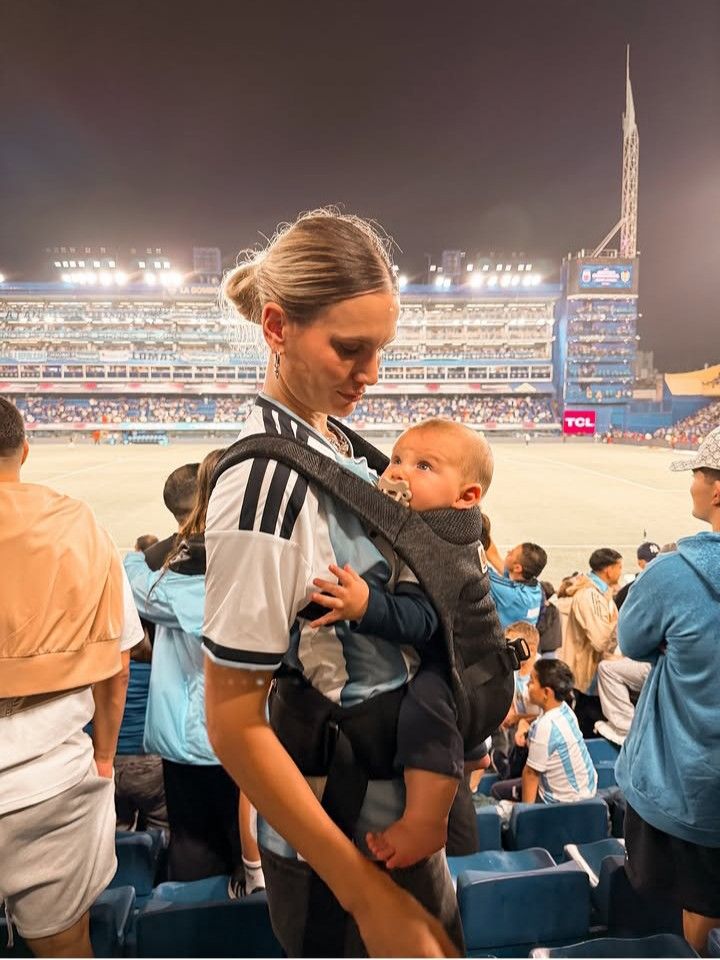 Eva Bargiela y hijo Faustino
