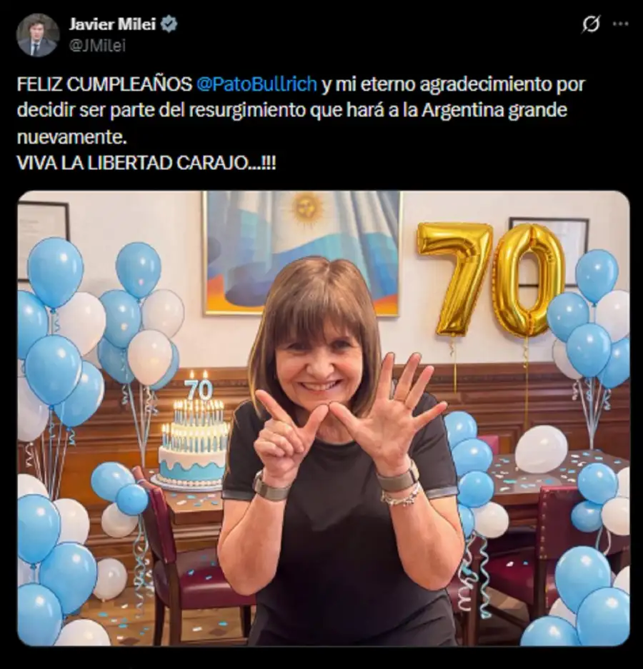 javier milei patricia bullrich