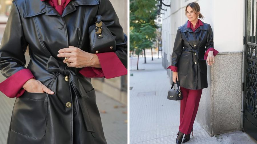 Look de Nequi Galotti con un saco XXL ideal para mujeres +65