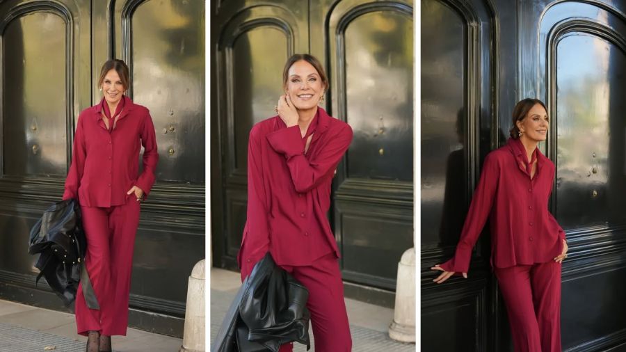 Look de Nequi Galotti con un saco XXL ideal para mujeres +65