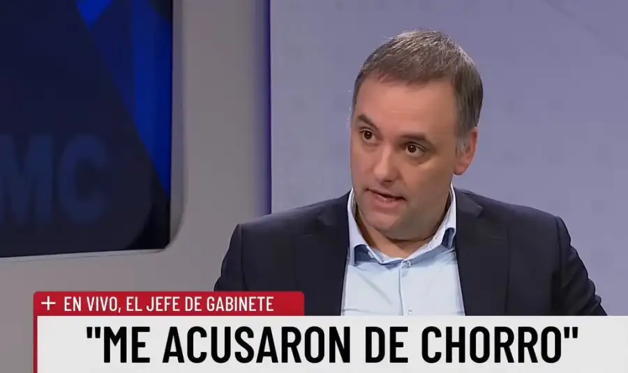 Manuel Adorni en el canal LN+