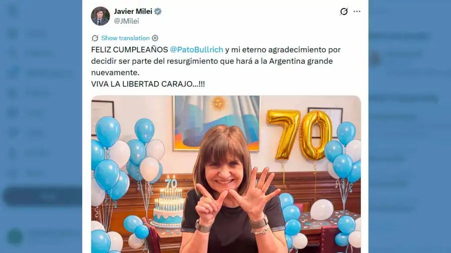 X Javier Milei 11062026