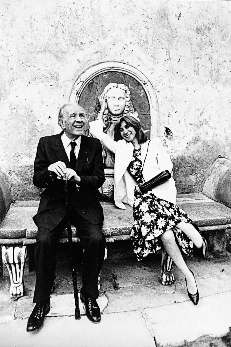Borges y María Kodama