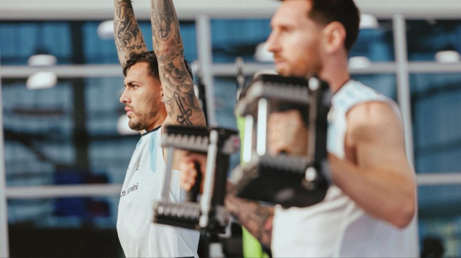 Entrenamiento de la Selección Argentina en Kansas City