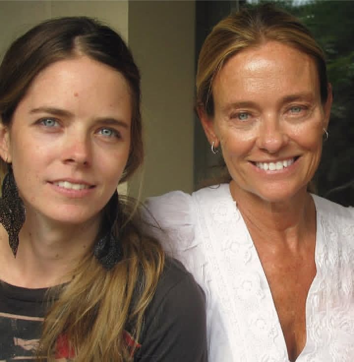María Eugenia con su hija Geñi