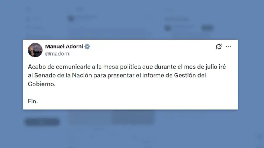 Posteo Manuel Adorni 12062026