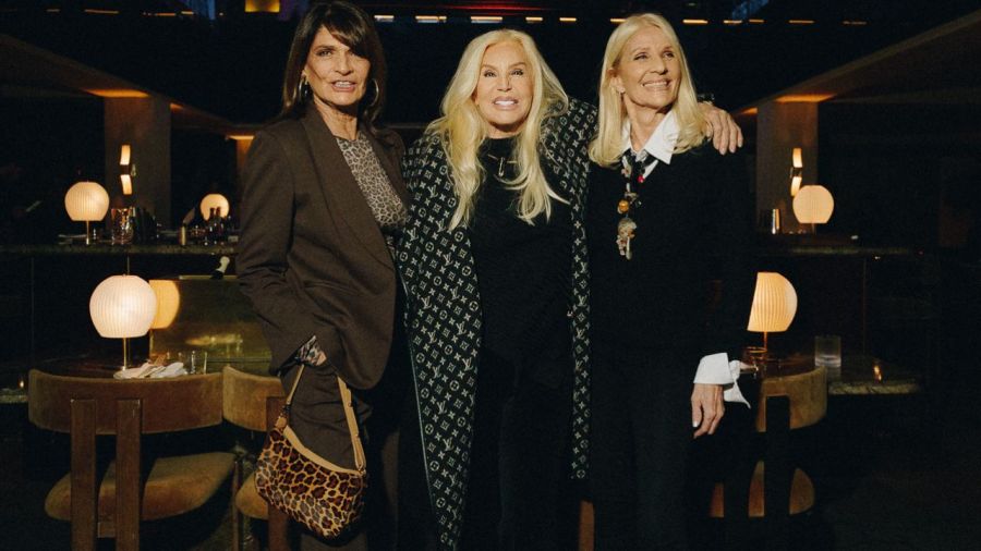 Susana Giménez, Teresa Calandra y Evelyn Scheidl 