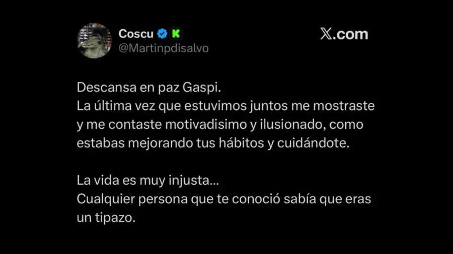 Gaspi despedida