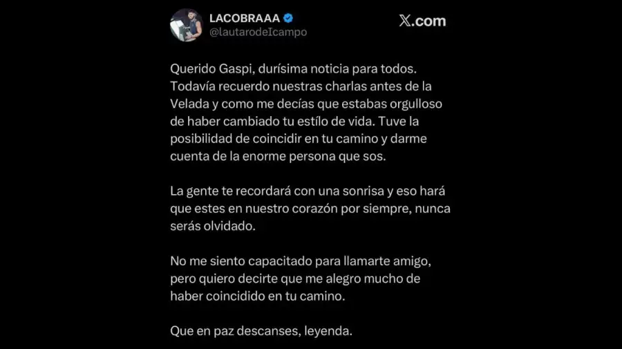 Gaspi despedida