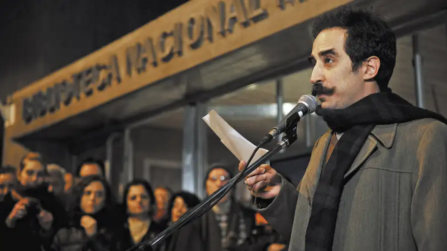 Pablo Katchadjian, durante un acto para defender su El Aleph engordado.