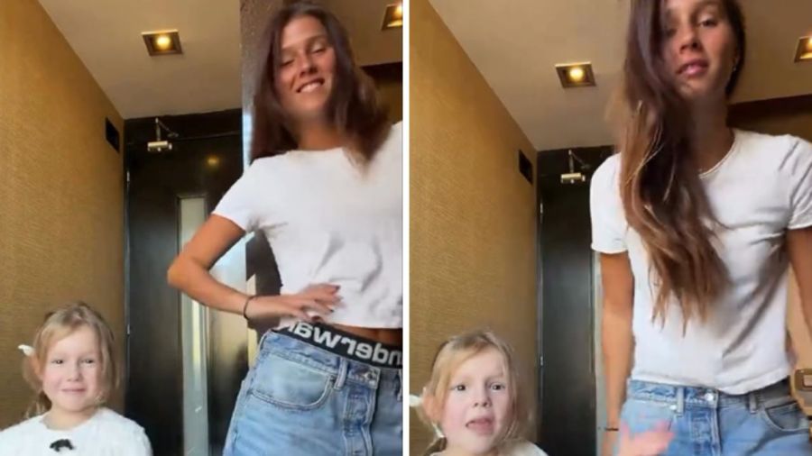 Anita García Moritán y su hermana Delfina