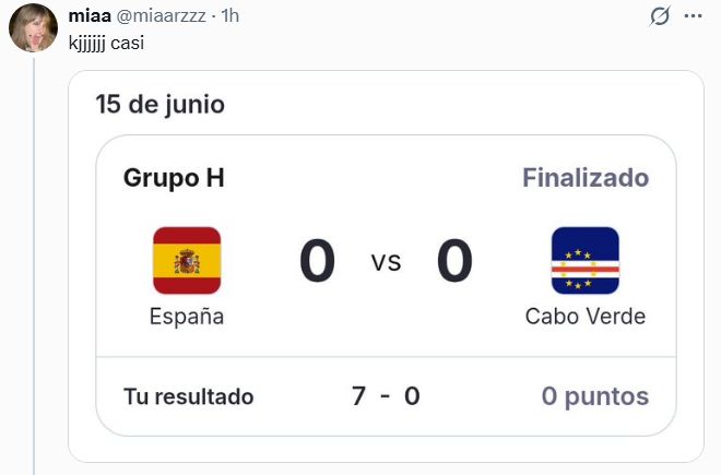 Memes España vs Cabo Verde