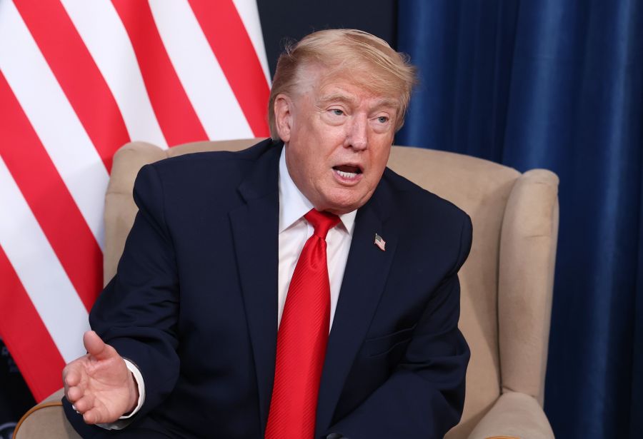 US President Donald Trump during the G7 summit on June 16.