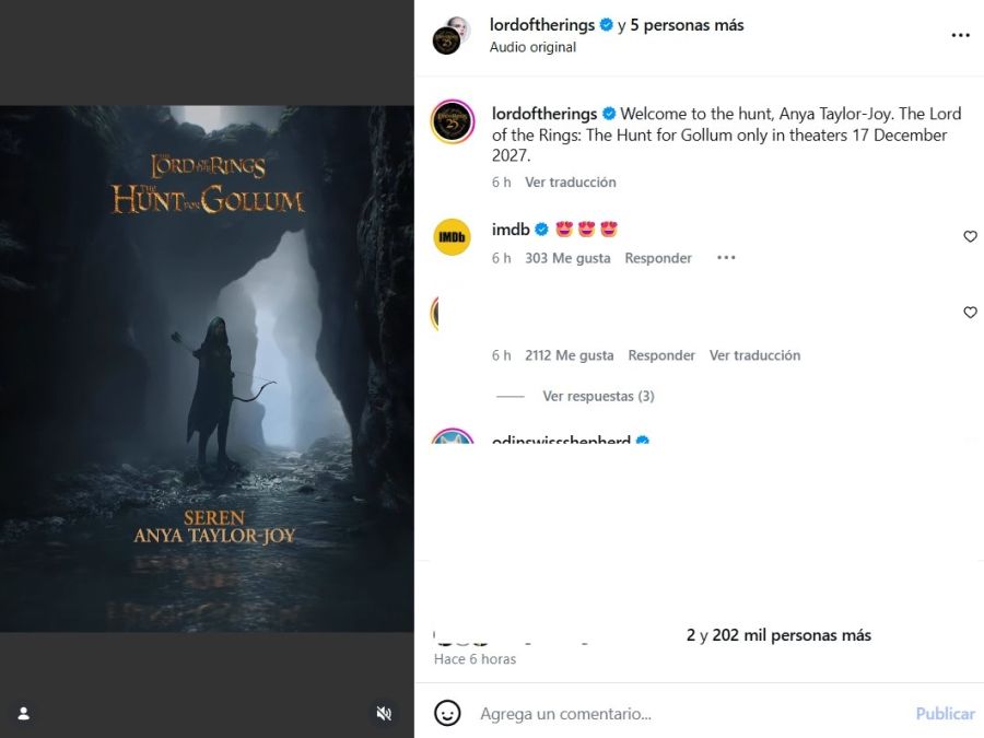 Anya Taylor-Hoy se une al reparto de Lord of The Tings The Hunt for Gollum