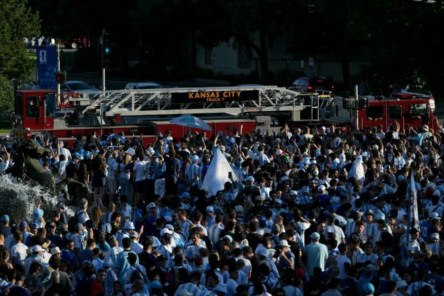 Banderazo argentino en Kansas City