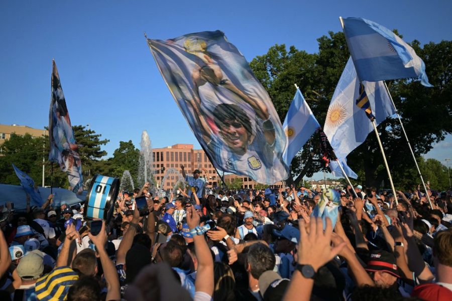 Banderazo argentino en Kansas City