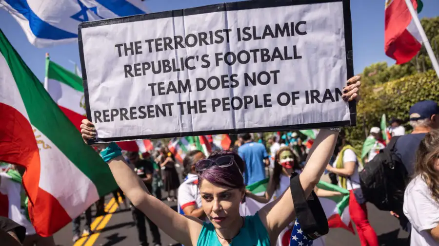 EE. UU. IRÁN, GUERRA, ISRAEL, FBL, WC, 2026, PROTESTA 15062026