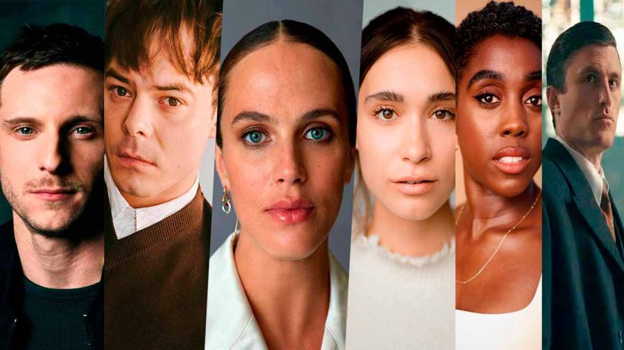 Jamie Bell, Charlie Heaton, Jessica Brown Findlayand, Lucy Karczewski, Lashana Lynch y Andy James 16062026
