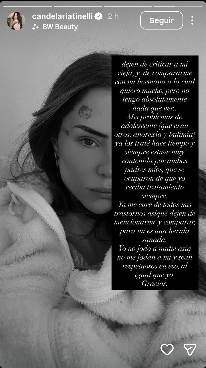 Publicación de Cande Tinelli