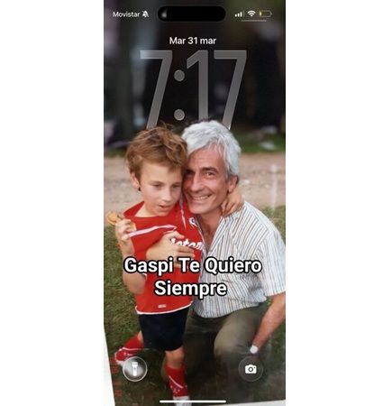 Ricardo Prim se despidió de su hijo Gaspi