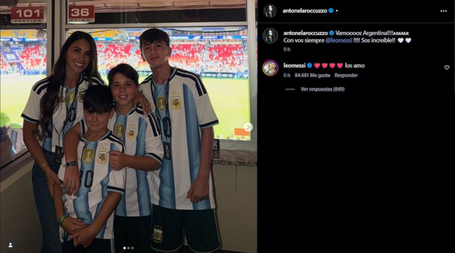 Antonela Roccuzzo y Lionel Messi