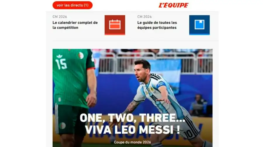 Cobertura Internacional de Messi 17062026