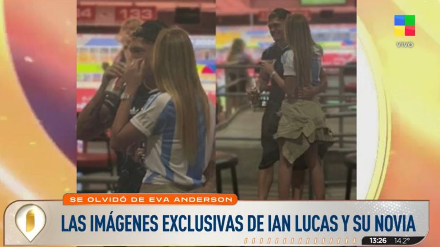 Ian Lucas con su novia