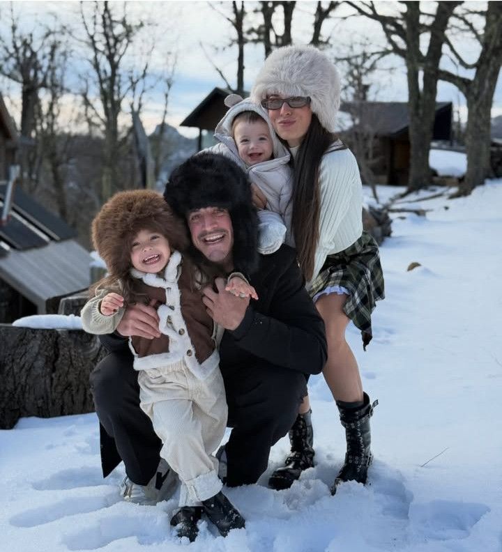 La China Ansa con su familia en San Martín de los Andes