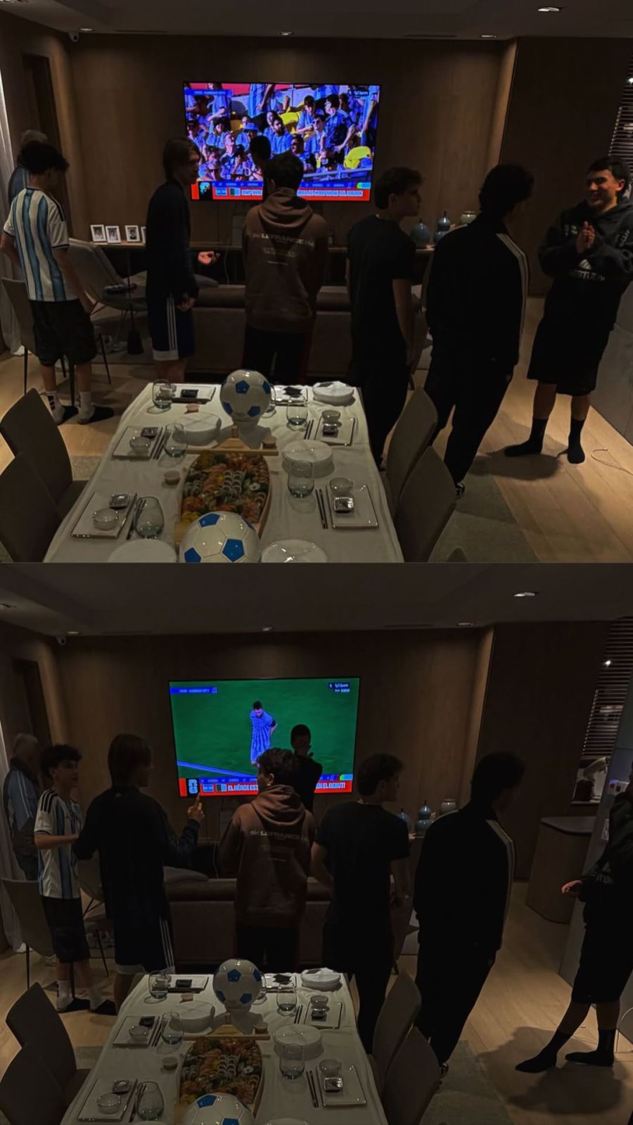 La deco mundialista de Wanda Nara para ver a la selección