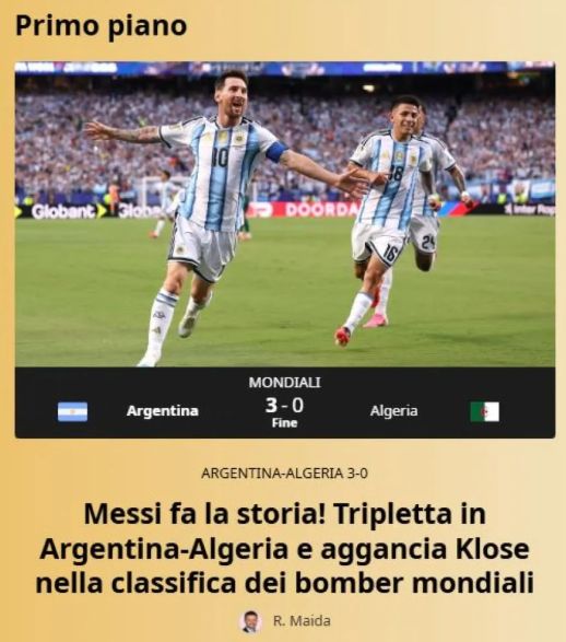 La prensa extranjera se rindió a los pies de Messi