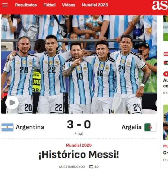 La prensa extranjera se rindió a los pies de Messi