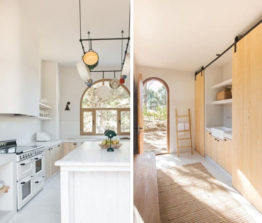 La cocina de Zaira Nara en su casa de Punta del Este