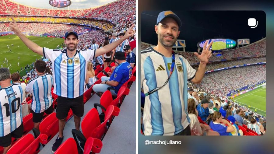 Nacho Giuliano viendo a la selección nacional en el Mundial 2026