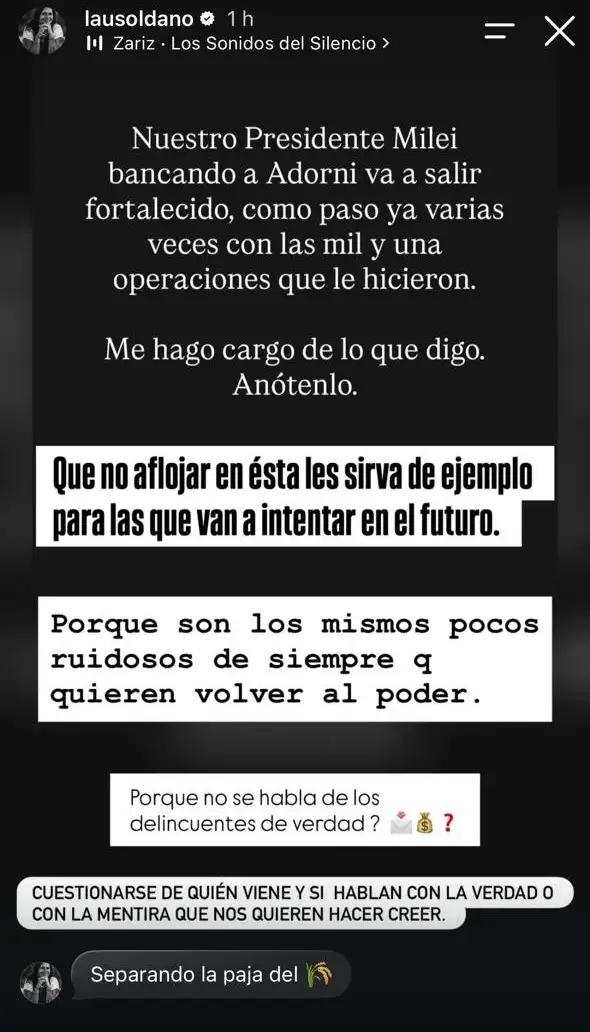 soldano apoyo