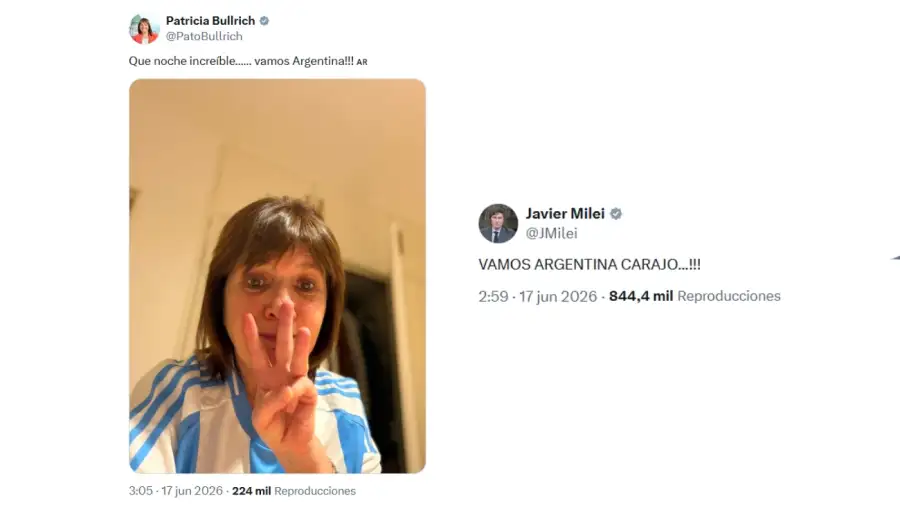 Tweet de Javier Milei