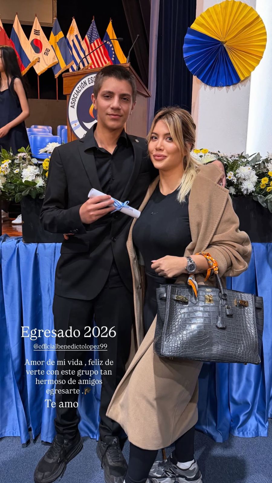 Wanda Nara, Benedicto López