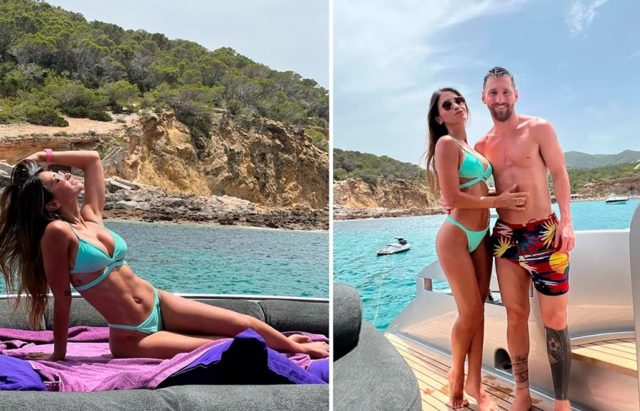 Antonela Roccuzzo y Lionel Messi