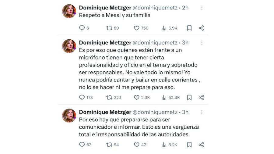 Dominique Metzger contra Florencia Peña
