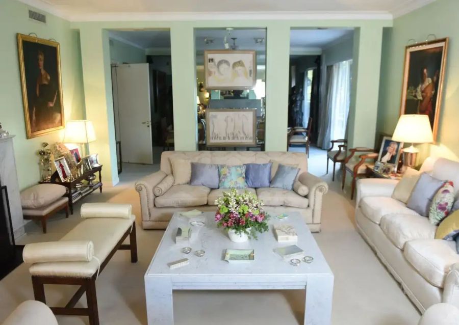 El lujoso living-comedor de Mirtha Legrand / Créditos: CARAS