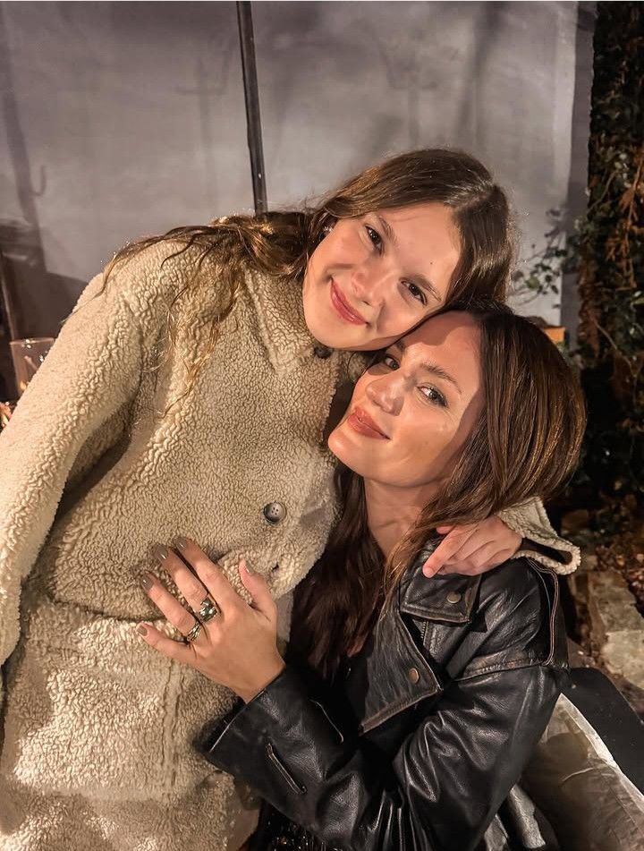Paula Chaves con su hija Olivia