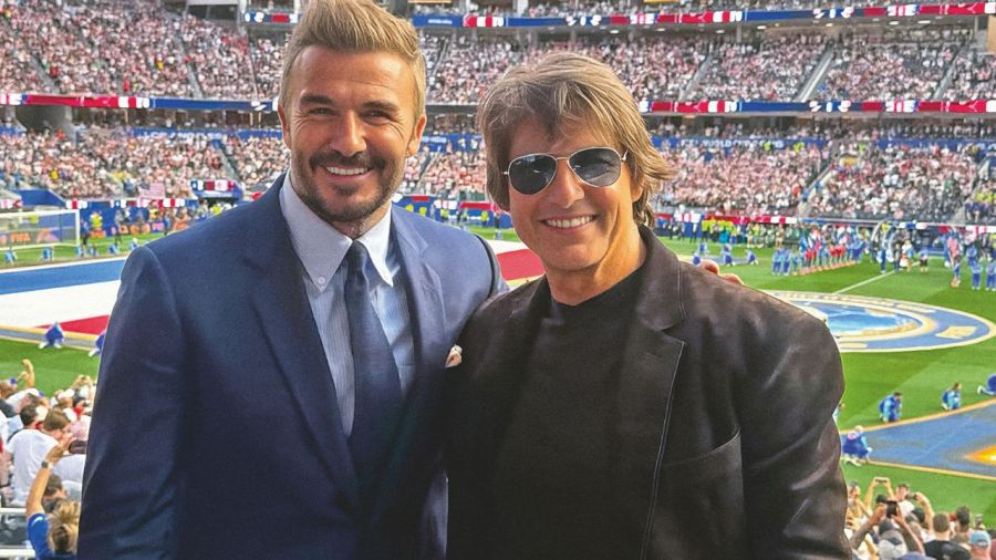 David Beckham y Tom Cruise